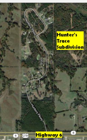 Hunter's Trace Map